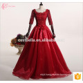 Short Sleeve Ladies Wine Red Party Evening Dinner Dress Elegant Wholesale